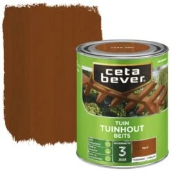 CetaBever Tuinhoutbeits Transparant Teak Zijdeglans 750 Ml
