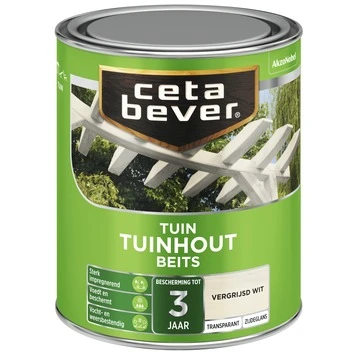 CetaBever Tuinhoutbeits Transparant Vergrijsd Wit Zijdeglans 750 Ml 2 CetaBever Tuinhoutbeits Transparant Vergrijsd Wit Zijdeglans 750 Ml - Afbeelding 2