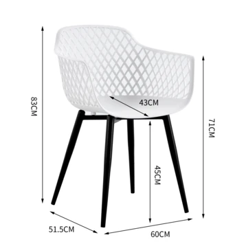 Stoel Savona Wit 2 Stoel Savona Wit - Afbeelding 2