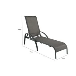 Ligbed Toledo Antraciet -Tuingereedschap 123 5905