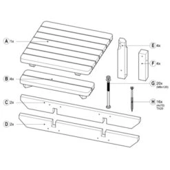 Kinderpicknicktafel Julia 15 Kinderpicknicktafel Julia -Tuingereedschap 123 5967