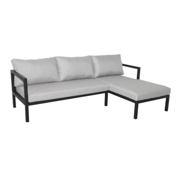 Loungeset Evora Chaise Longue Antraciet 1 Loungeset Evora Chaise Longue Antraciet