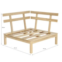 Palletbank Hoekdeel 12 Palletbank Hoekdeel -Tuingereedschap 123 6164
