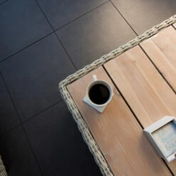 Keramische Terrastegel Kerastrada Betonlook Antraciet 60x60x2 Cm - 2 Tegels / 0,72 M2 -Tuingereedschap 123 6332