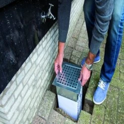 Hydroblob Infiltratieput 25x25x35cm Met Verzinkt Rooster -Tuingereedschap 123 6599