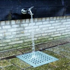 Hydroblob Infiltratieput 25x25x35cm Met Verzinkt Rooster -Tuingereedschap 123 6600