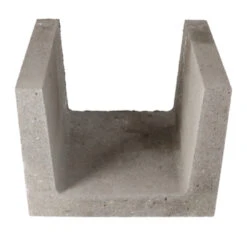 U-element Beton Grijs 40x40x50 Cm -Tuingereedschap 123 6769