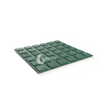 Rubber Tegel Groen 50x50x3 Cm 2 Rubber Tegel Groen 50x50x3 Cm - Afbeelding 2